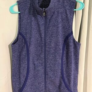 Under Armour Heathered Purple Zip-Up Vest